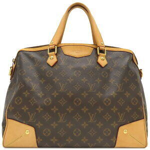 Louis Vuitton Retiro Bag Monogram Canvas Brown Handbag Shoulder
